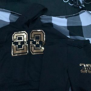 Black and Gold Boys Joggin Suit